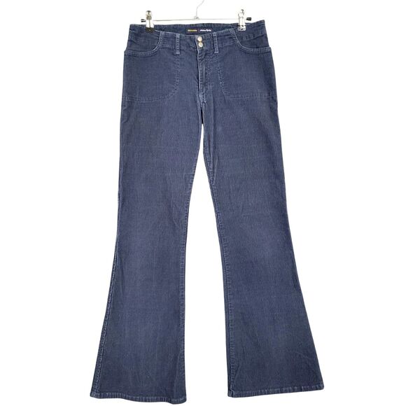 ABERCROMBIE Blue Corduroy Flare Leg Girls Pants SIZE 16 - Picture 1 of 11